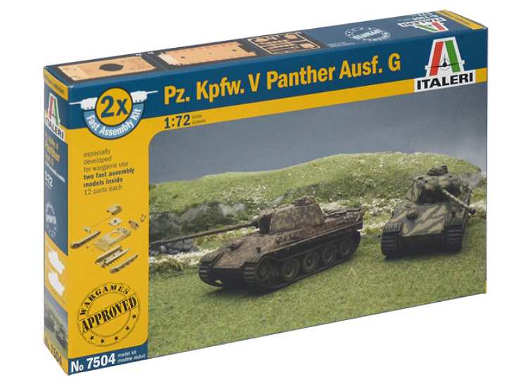 1/72 Italeri - Pz.Kpfw.V Panther AusF G -Two Fast Assembly Models