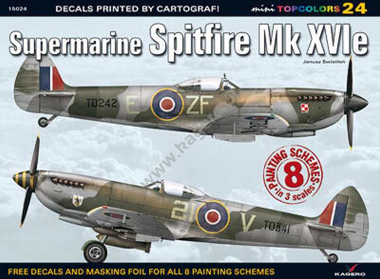 - Kagero - Mini Top Colors 24 - Supermarine Spitfire Mk XVIe (decals)