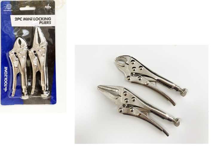 - Toolzone - 2 Piece Mini Locking Pliers