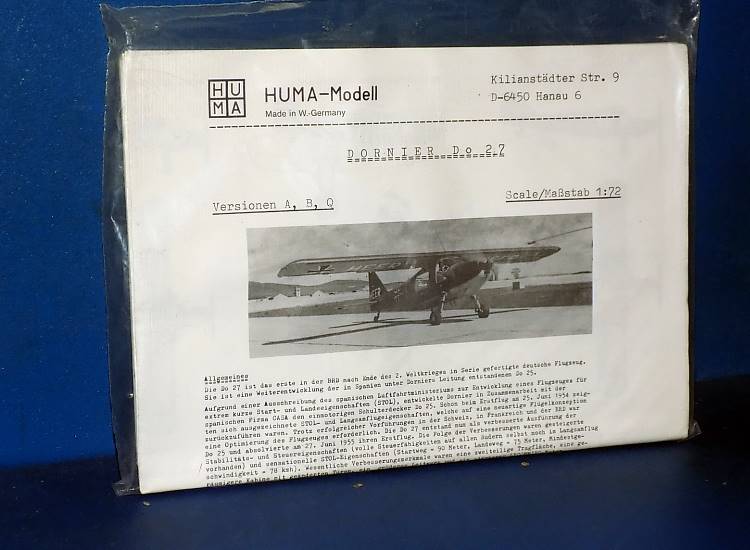 1/72 Huma - Dornier Do27