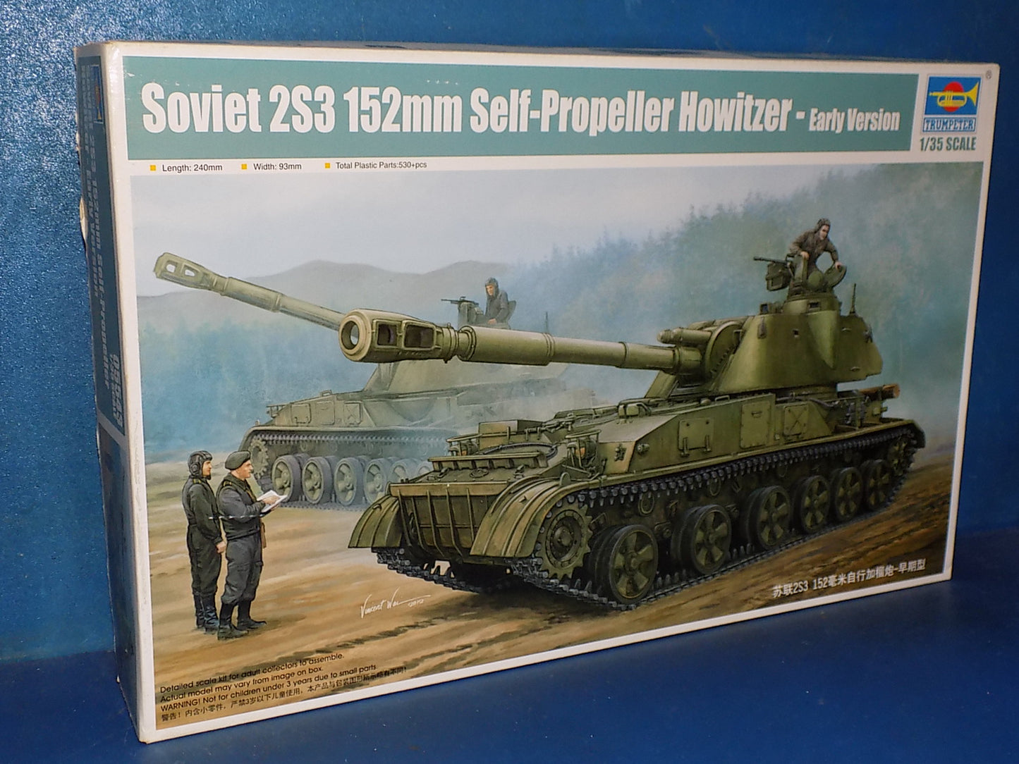 1/35 Trumpeter - Soviet 2S3 152mm SPG Gowitzer Early Version