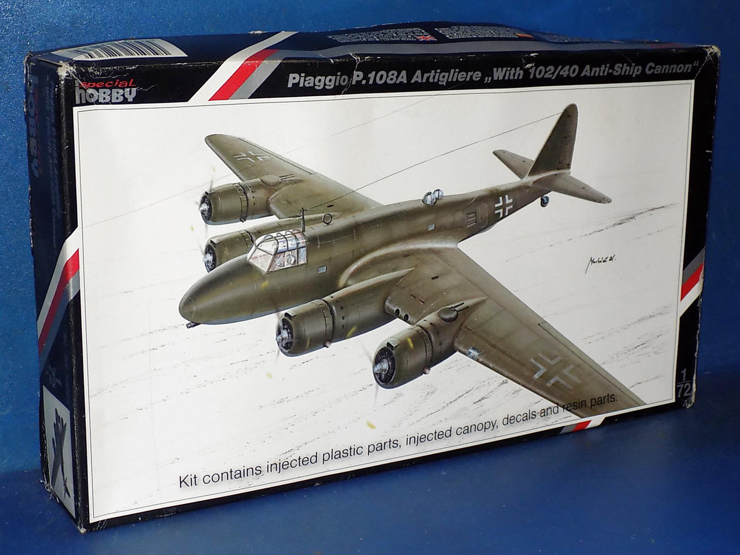 1/72 Special Hobby - Piaggio P.108A w/102/40 Anti Ship Cannon