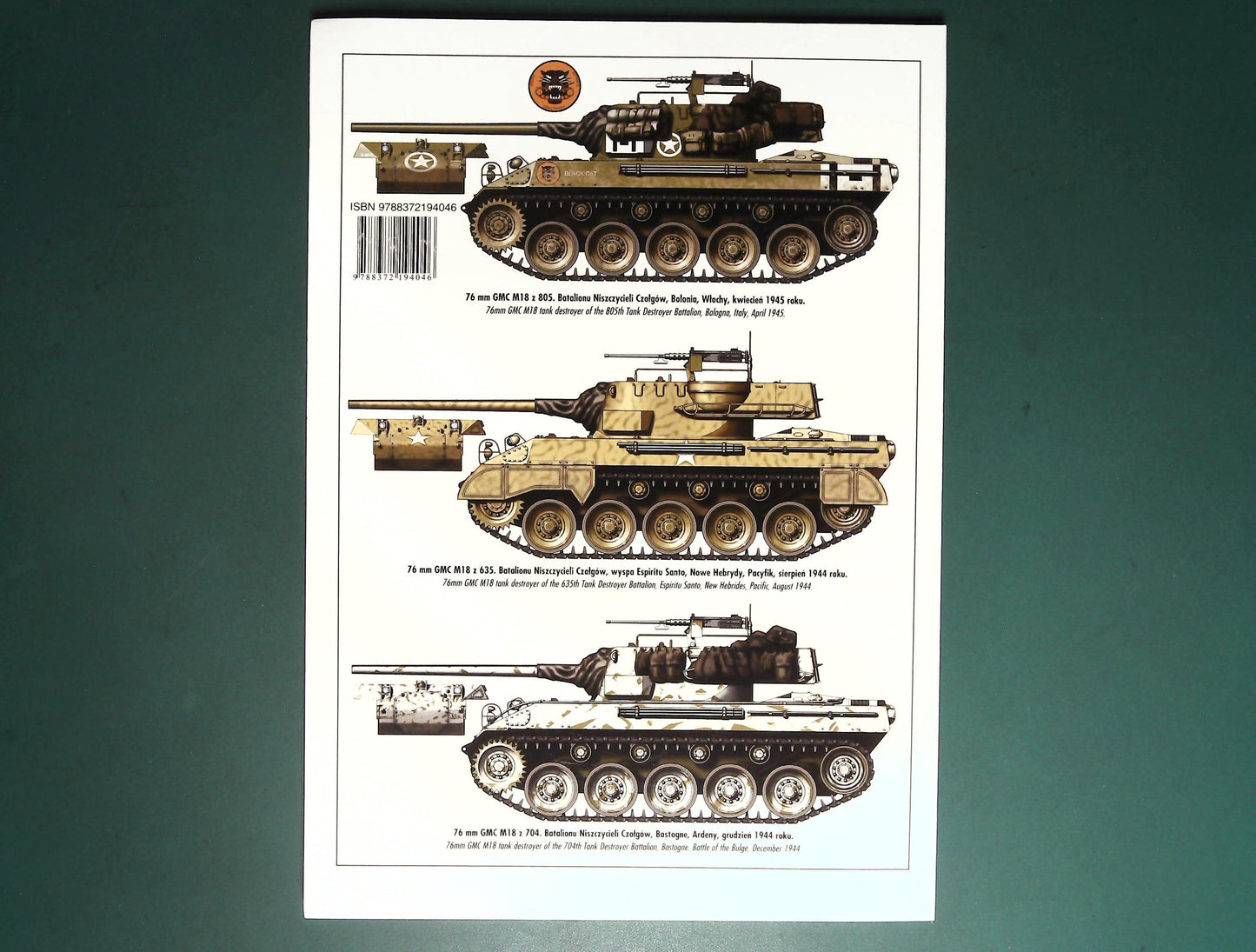 Wydawnictwo Militaria - TankPower Vol 404: 76mm GMC M18