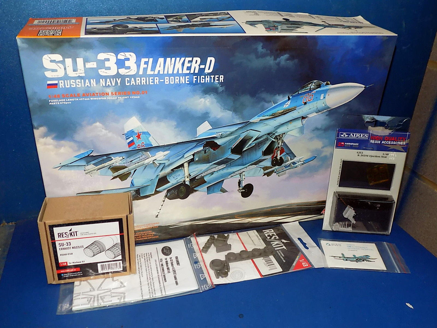 1/48 Minibase - Su-33 Flanker D w/Extras