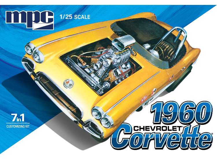 1/25 MPC - 1960 Chevrolet Corvette - 7 in 1