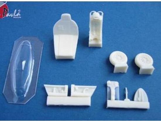 1/72 Pavla - Cockpit Set for Saab J-29 Tunnan + vacu canopy For kit: Airfix, Heller