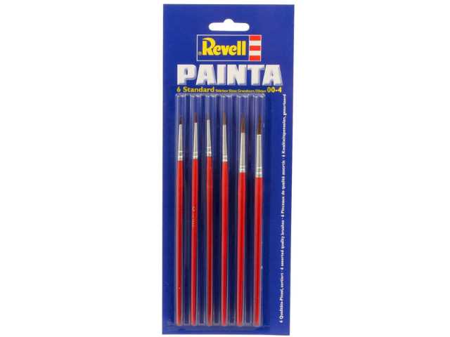 - Revell - 6 Standard Paint Brushes