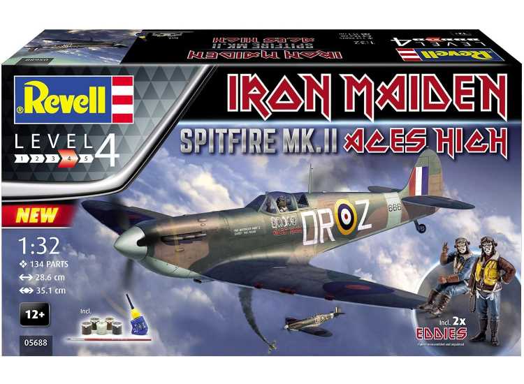 1/32 Revell - Spitfire Mk.II Aces High Iron Maiden Gift Set