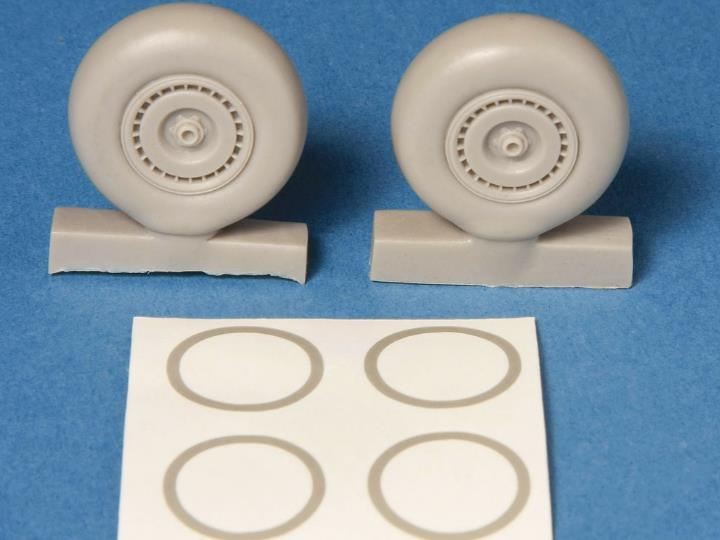 1/48 SBS Model - Do-217 Main wheels For Revell/Monogram Kit - Resin + Mask