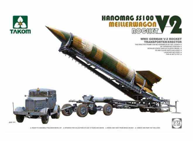 1/72 Takom - V-2 Rocket Meillerwagen + Hanomag SS100