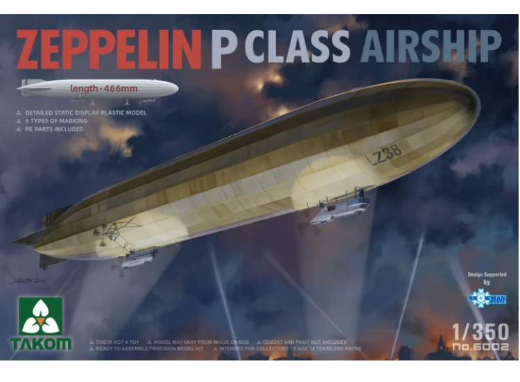 Takom TAK6002 1/350 - Zeppelin P Class Airship