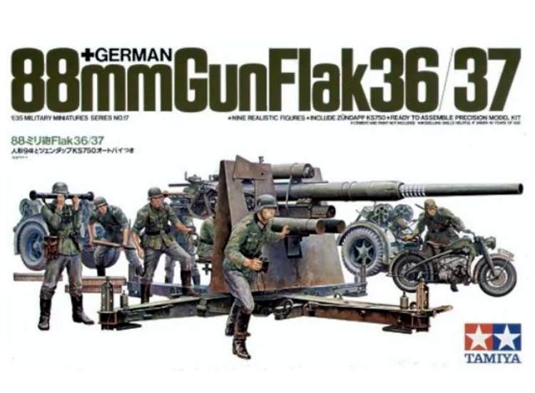 Tamiya TM35017 1/35 - 88mm Gun Flak 36/37