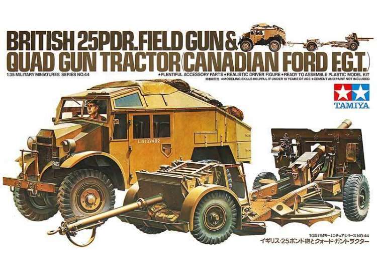 1/35 Tamiya - British Quad Tractor & 25pdr Gun