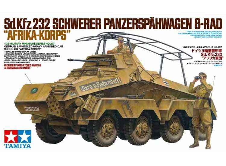 1/35 Tamiya - German Sd.Kfz.232 Africa Corps - 8 Wheeled Heavy Armored Car