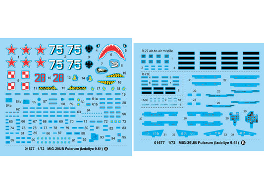 1/72 Trumpeter - MiG-29UB Fulcrum - Izdeliye 9.51