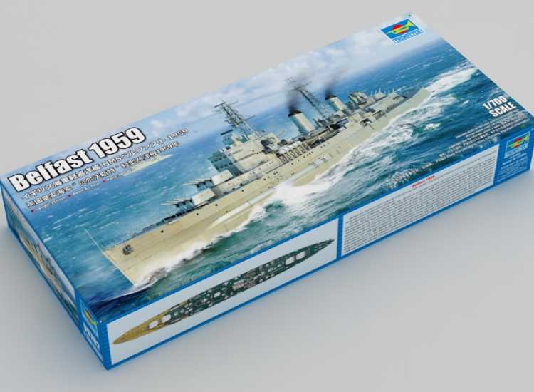 1/700 Trumpeter - Belfast 1959