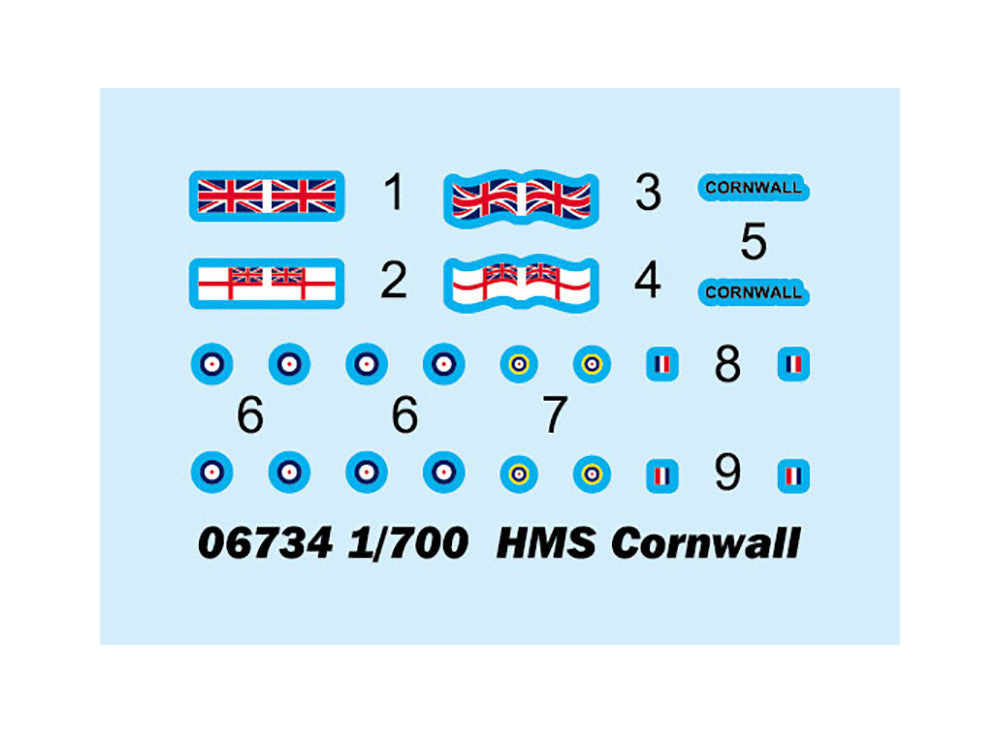 1/700 Trumpeter - HMS Cornwall