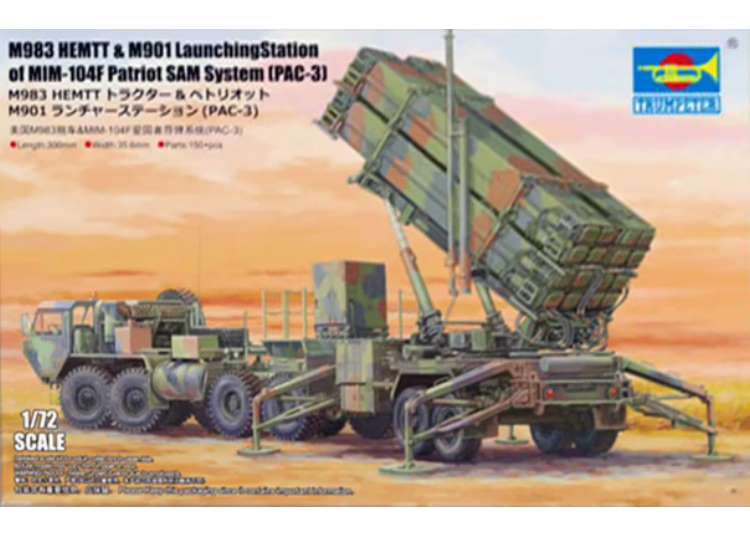 1/72 Trumpeter - M983 HEMTT & M901 Launching Station w/ MIM-104F Patriot SAM System