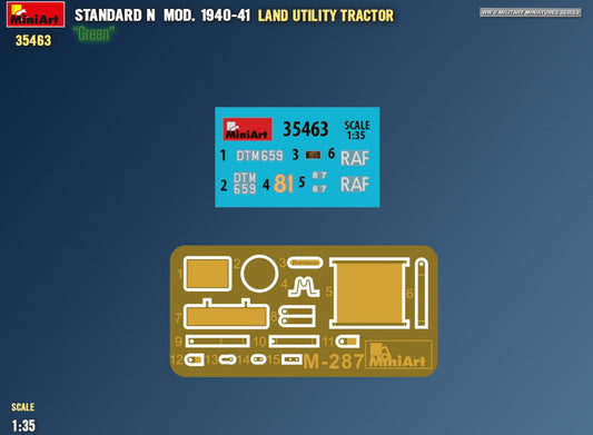 1/35 Miniart - Land Utility Tractor Standard N Green Mod 40-41