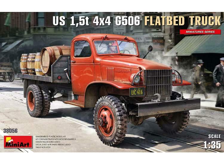 1/35 Miniart - US 1,5t 4×4 G506 Flatbed Truck