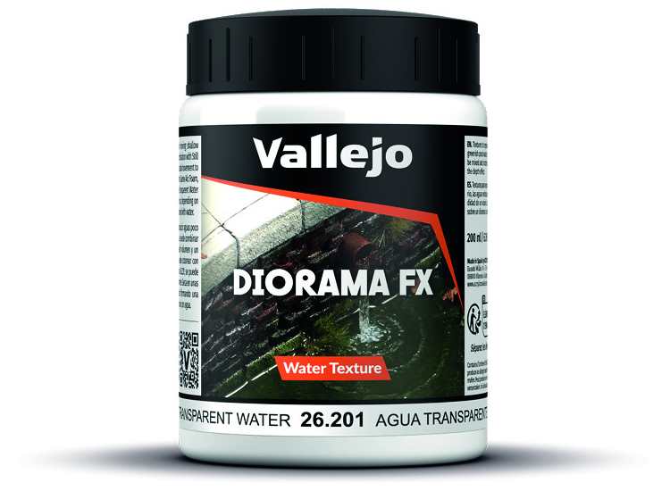 Vallejo VA26201 200ml - Water Texture - Transparent Water