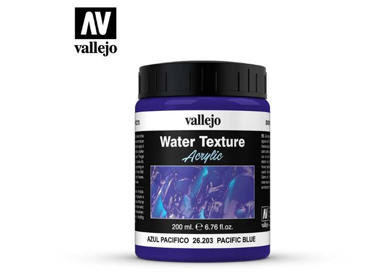 200ml Vallejo - Water Texture- Pacific Blue