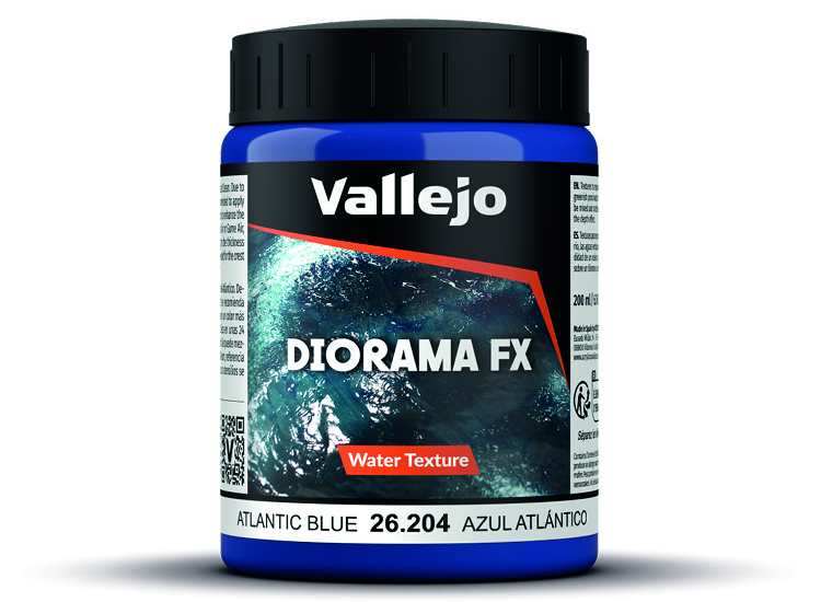 Vallejo VA26204 200ml - Water Texture - Atlantic Blue