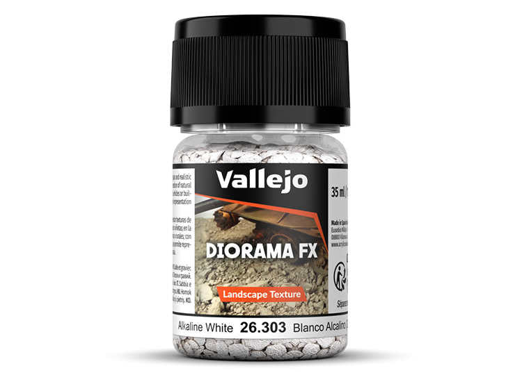 Vallejo VA26303 35ml - Landscape Texture - Alkaline White 2-5 mm