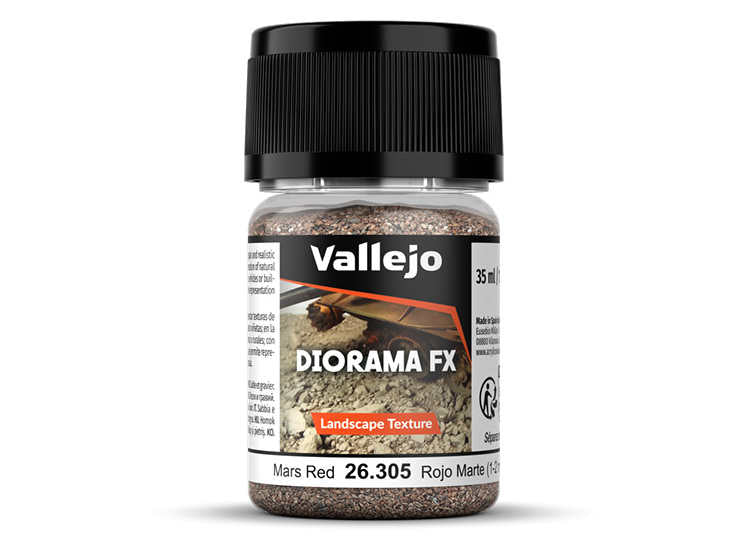Vallejo VA26305 35ml - Landscape Texture - Mars Red 1-2 mm