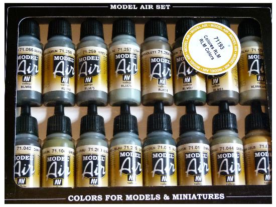 17ml x16 Vallejo - Model Air Set - RLM Reichsluftfahrtministerium Set