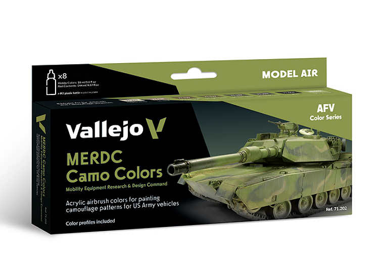 17ml x 8 Vallejo - Model Air Set - MERDC Camo Colours