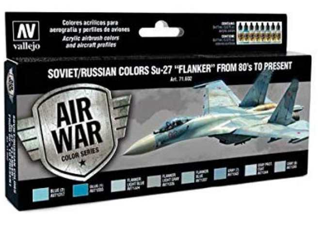 17ml x8 Vallejo - Model Air Set - Su-27 Flanker from 80’s to present