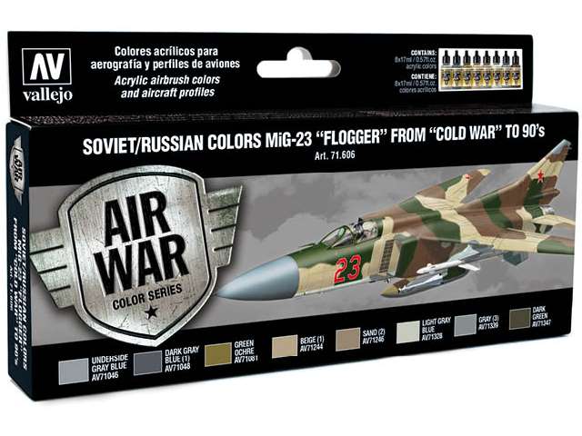 17ml x8 Vallejo - Model Air Set - Soviet Mig-23 Flogger