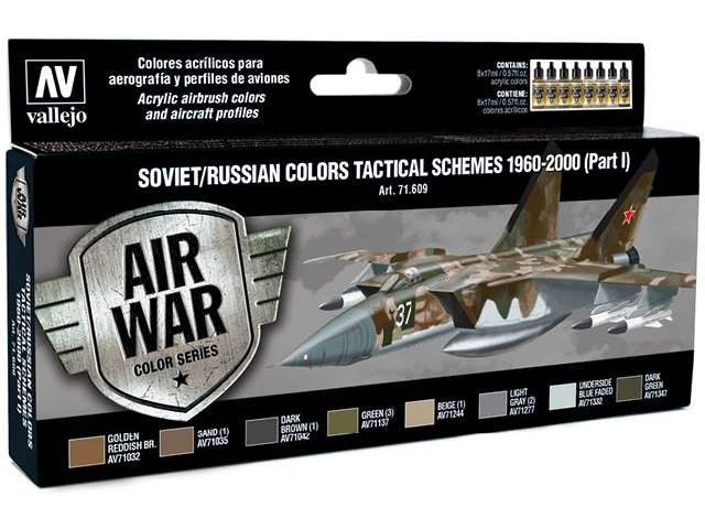 17ml x 8 Vallejo - Model Air Set - Soviet Schemes Pt.I 1960-2000