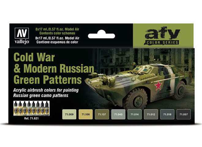 17mll x8 Vallejo - Model Air Set - Cold War and Modern Russian Green Patterns