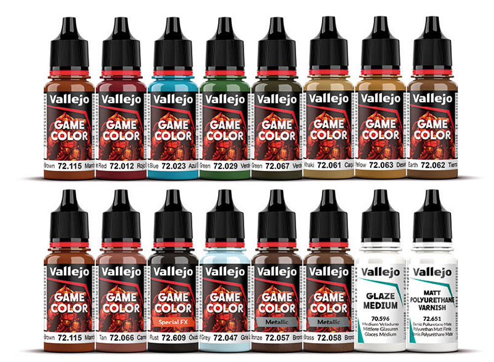 18ml x16 Vallejo - Game Color Acrylic Paint Set - Specialist