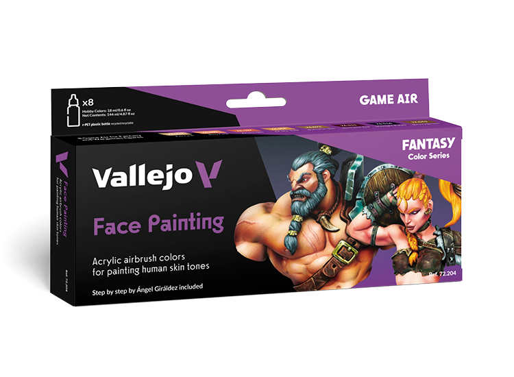 Vallejo VA72204 17ml x 8 - Game Color Set - Face Painting