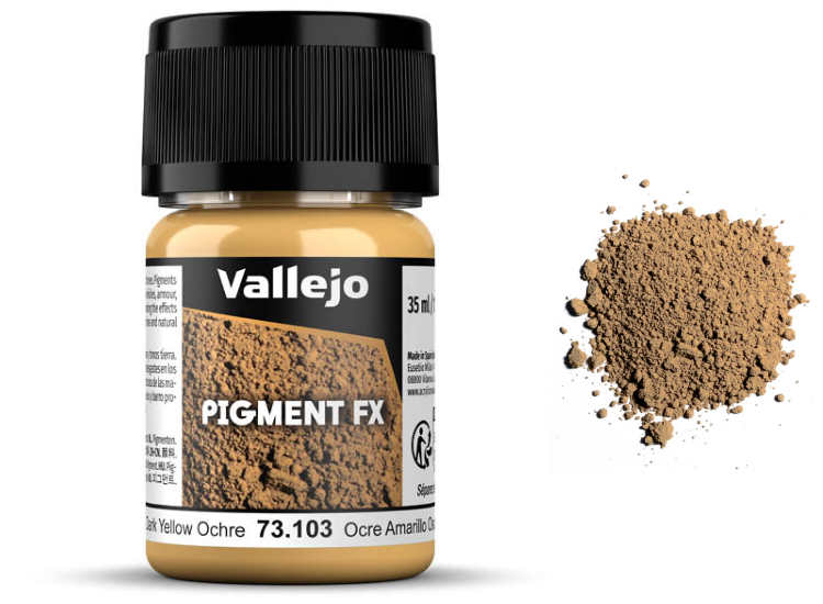 30ml Vallejo - Pigments - 73103 Dark Yellow Ochre