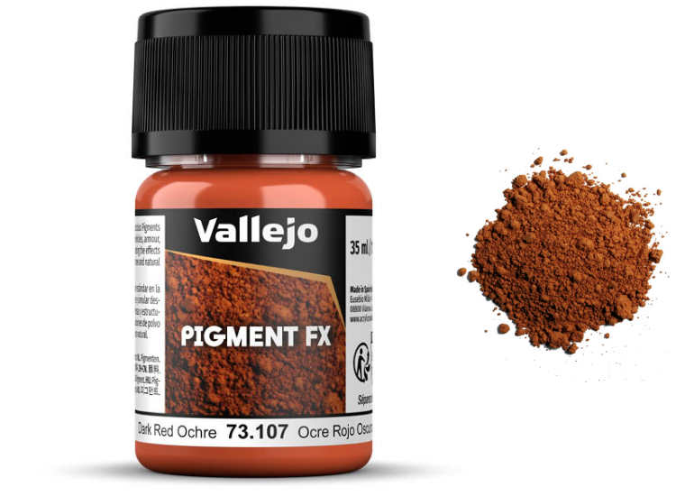Vallejo VA73107 30ml - Pigments - 73107 Dark Red Ochre