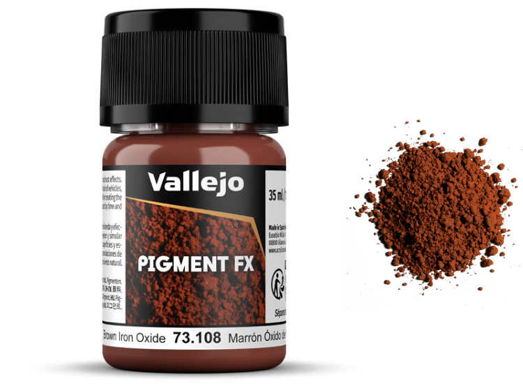 Vallejo VA73108 30ml - Pigments - 73108 Brown Iron Oxide