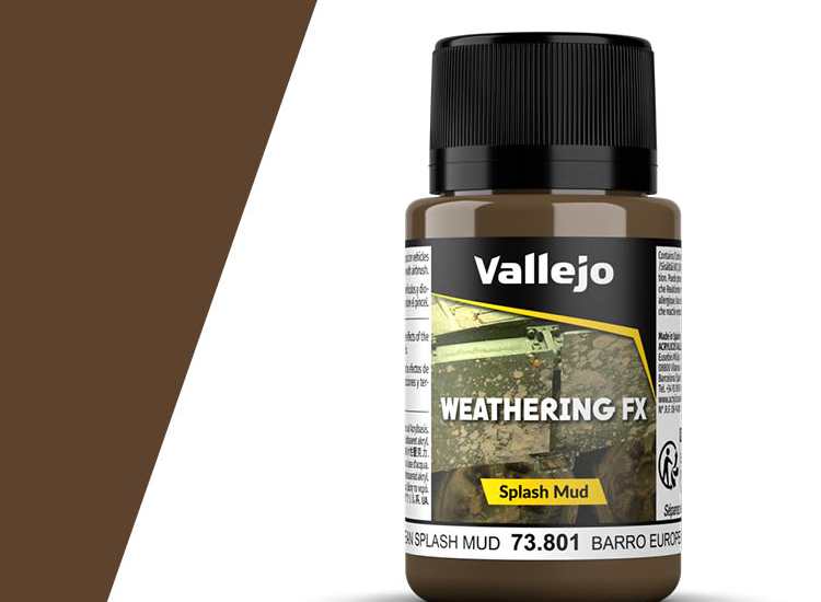 Vallejo 73801 40ml - Weathering Effects - European Splash Mud