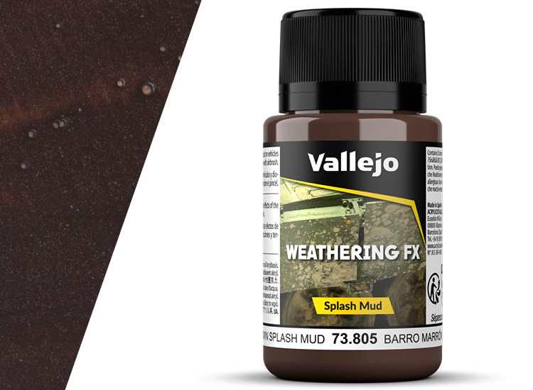 Vallejo VA73805 40ml - Weathering Effects - Brown Splash Mud