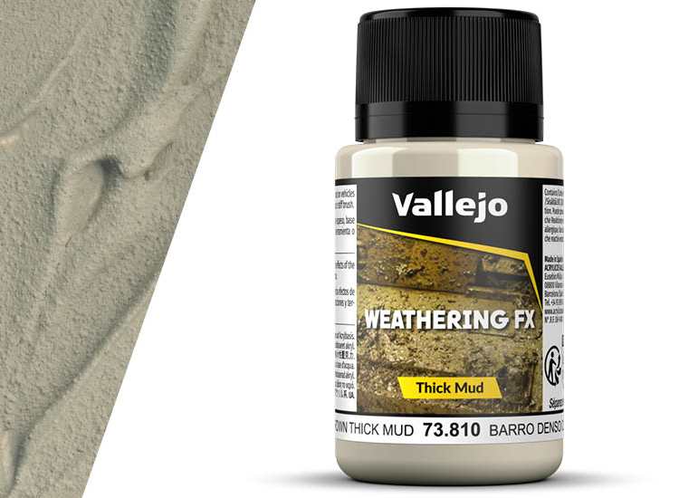 Vallejo VA73810 40ml - Weathering Effects - Light Brown Mud