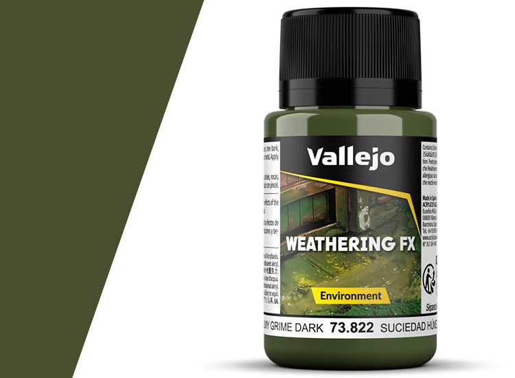 Vallejo VA73822 40ml - Weathering Effects - Environment - Slimy Grime Dark