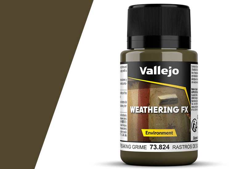 Vallejo VA73824 40ml - Weathering Effects - Environment - Streaking Grime