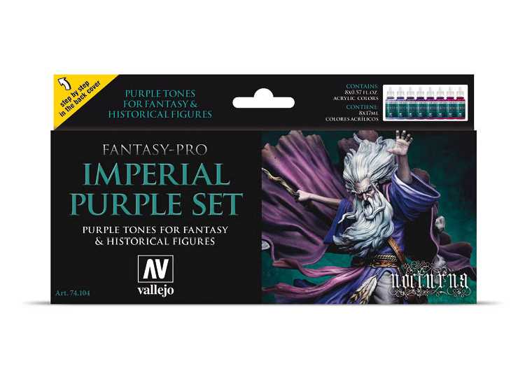 17ml x8 Vallejo - Fantasy Pro Colour Set - Imperial Purple
