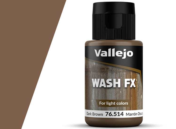 Vallejo VA76514 35ml - Dark Brown Wash