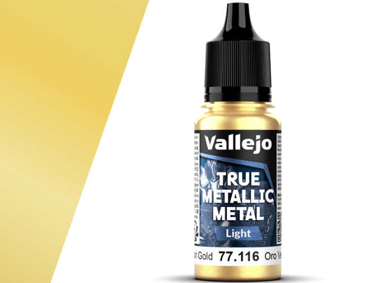 18ml Vallejo - True Metallic Metal Light - Greenish Gold