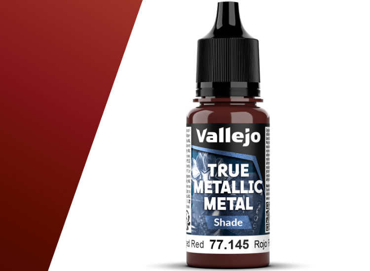 18ml Vallejo - True Metallic Metal Shade - Forged Red