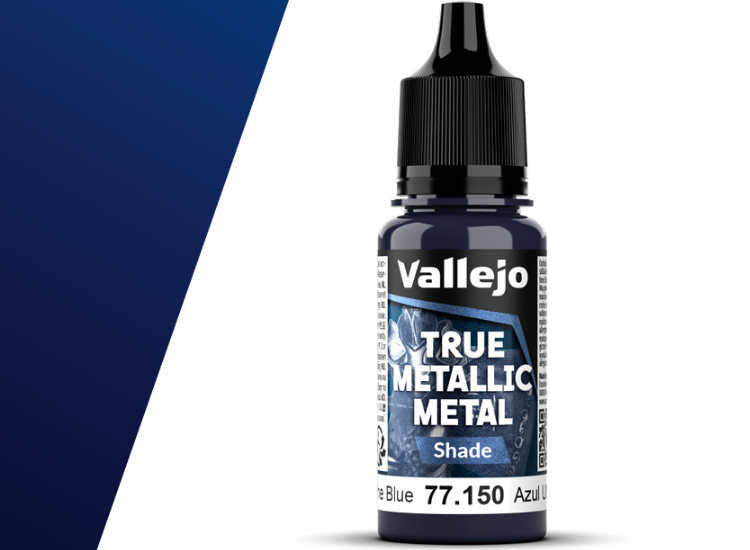 18ml Vallejo - True Metallic Metal Shade - Ultramarine Blue
